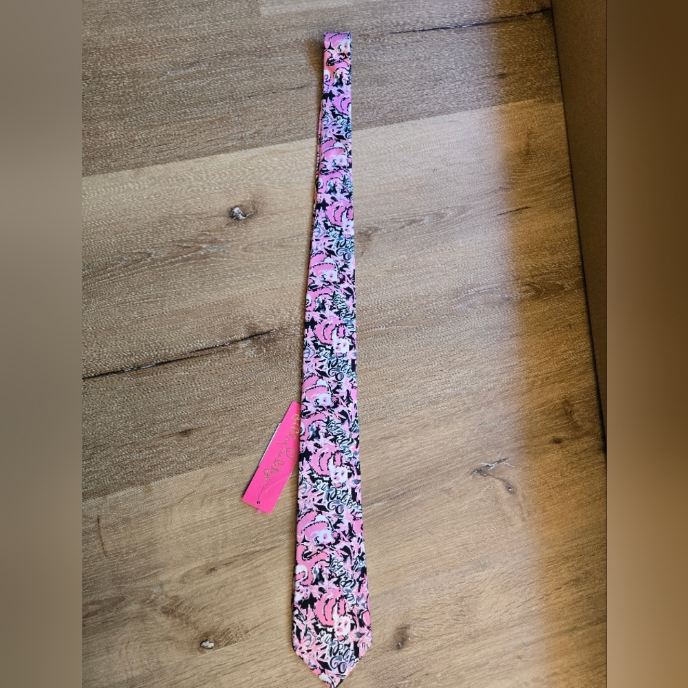Lilly Pulitzer Men's Tie Hanging With My Boo - Picture 2 of 3